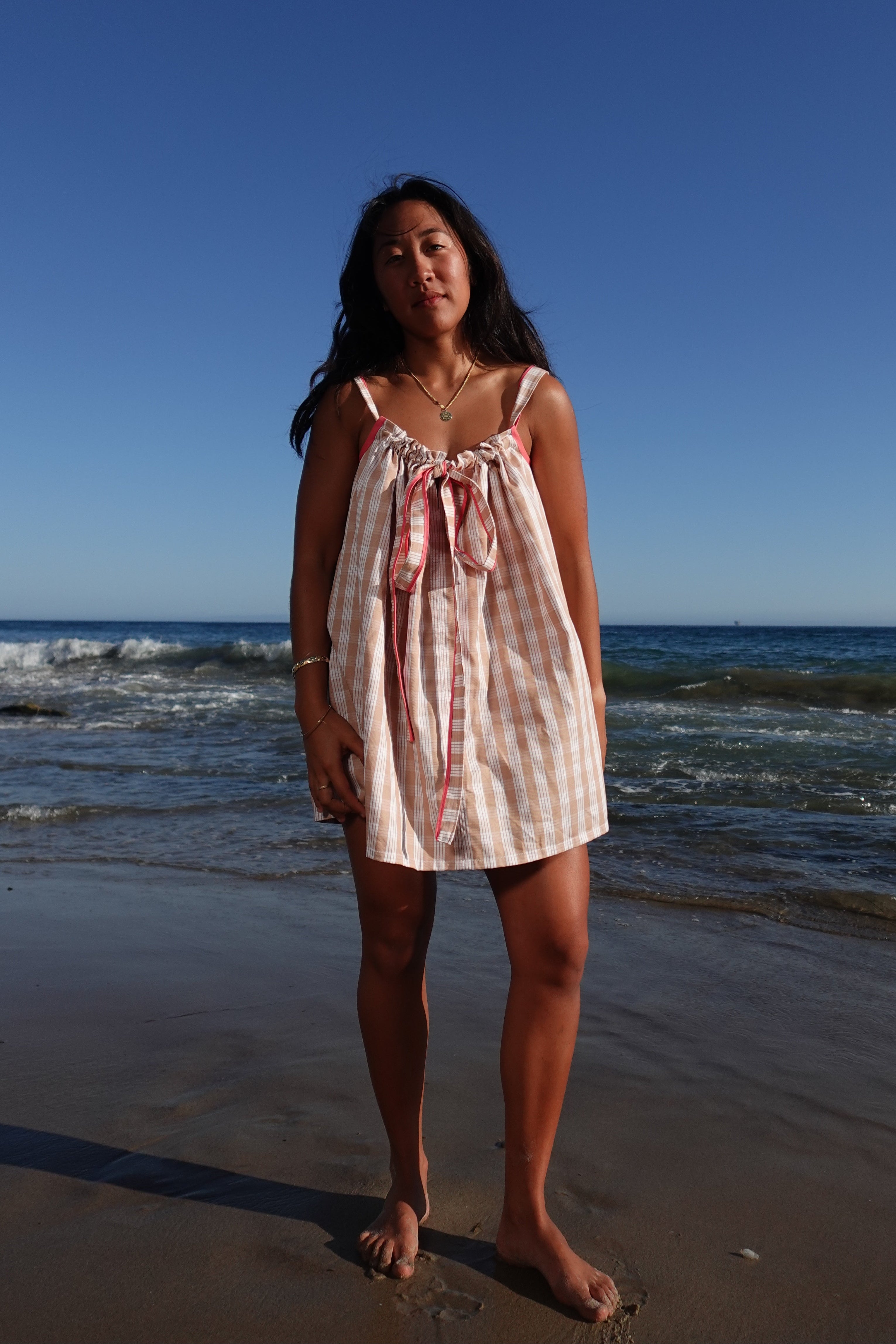 Makenna Dress in Beige