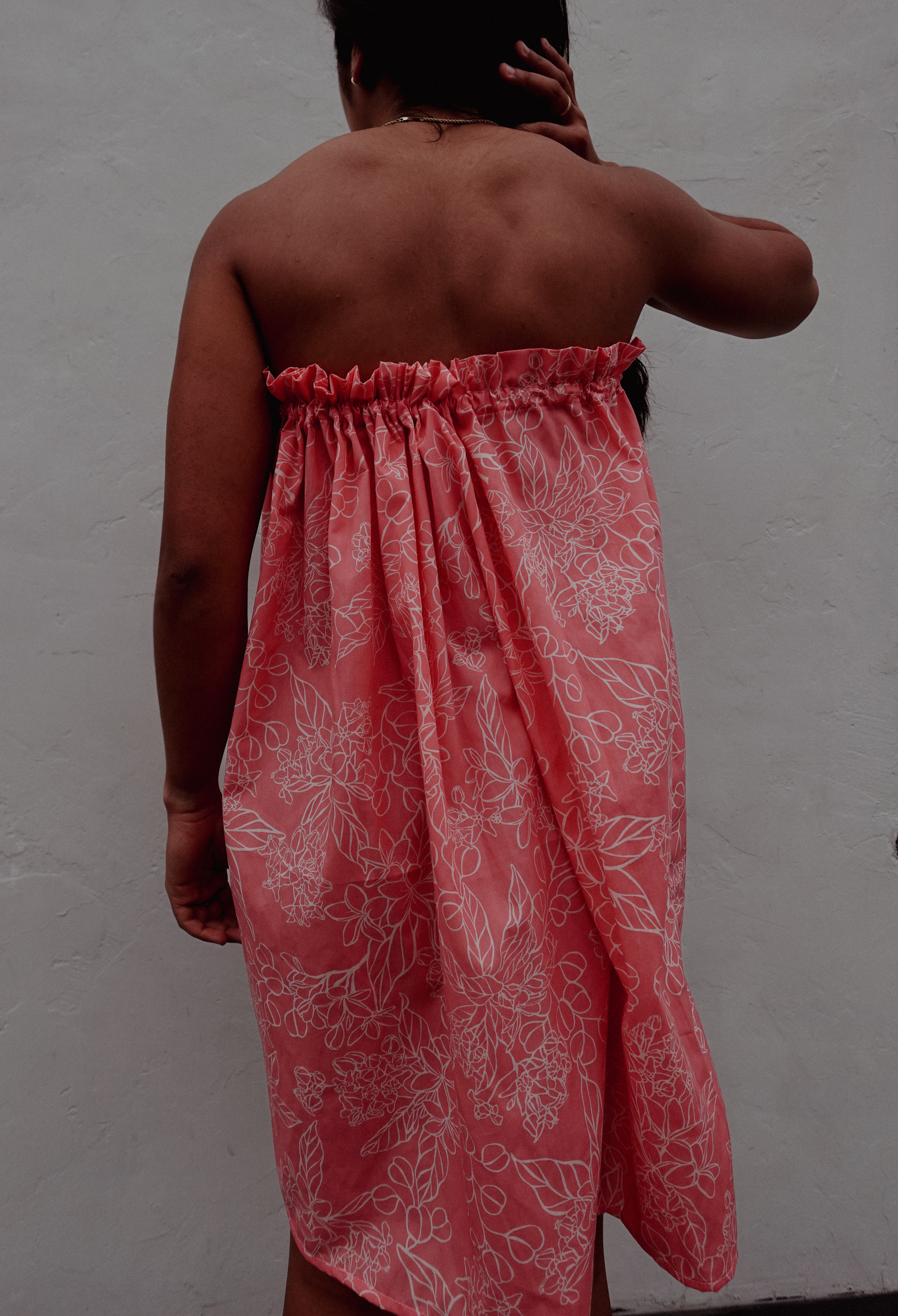 Gabby Mini Dress in Pink Flora