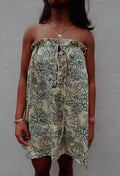 Gabby Mini Dress in Yellow Flora