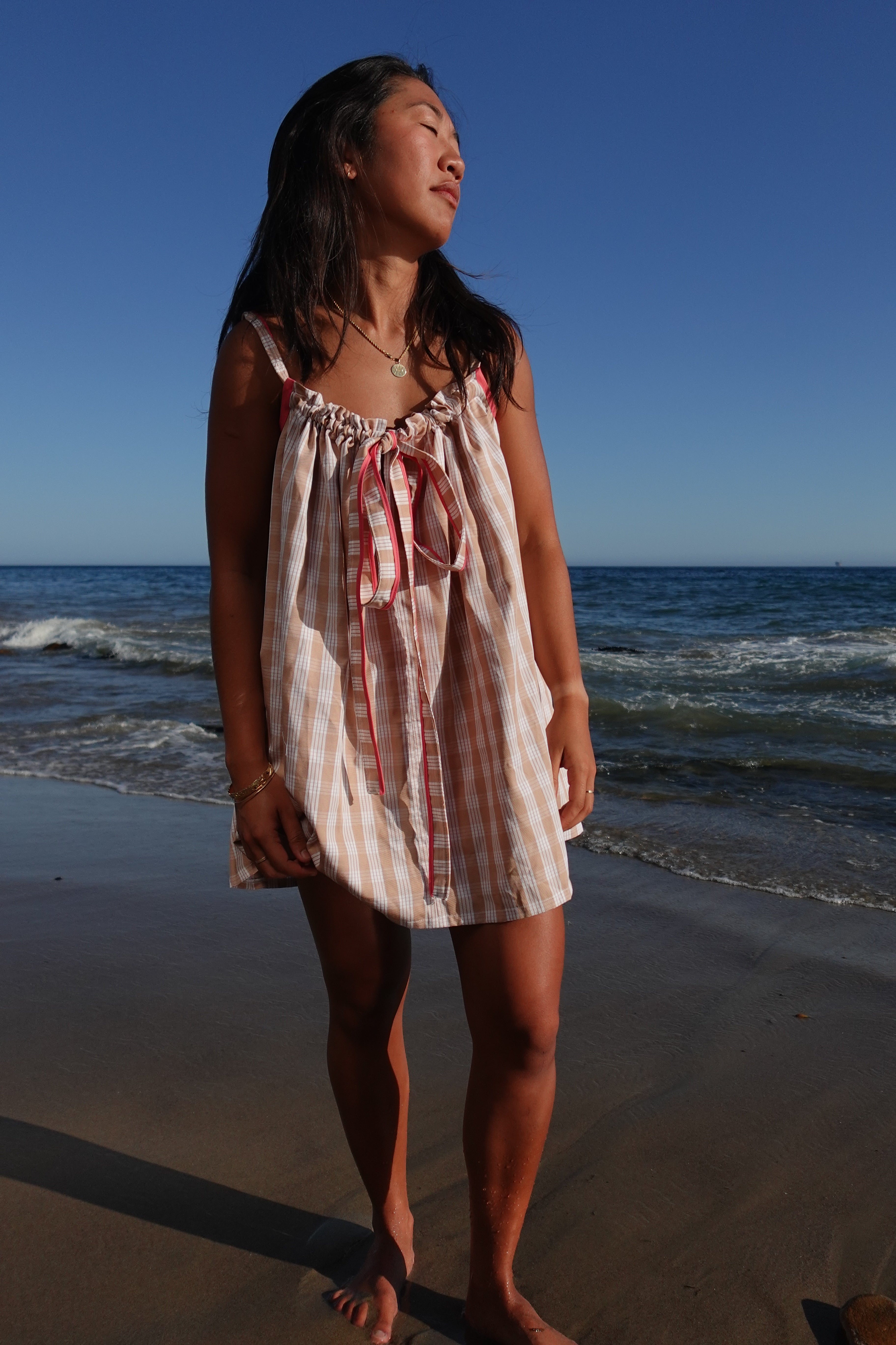 Makenna Dress in Beige