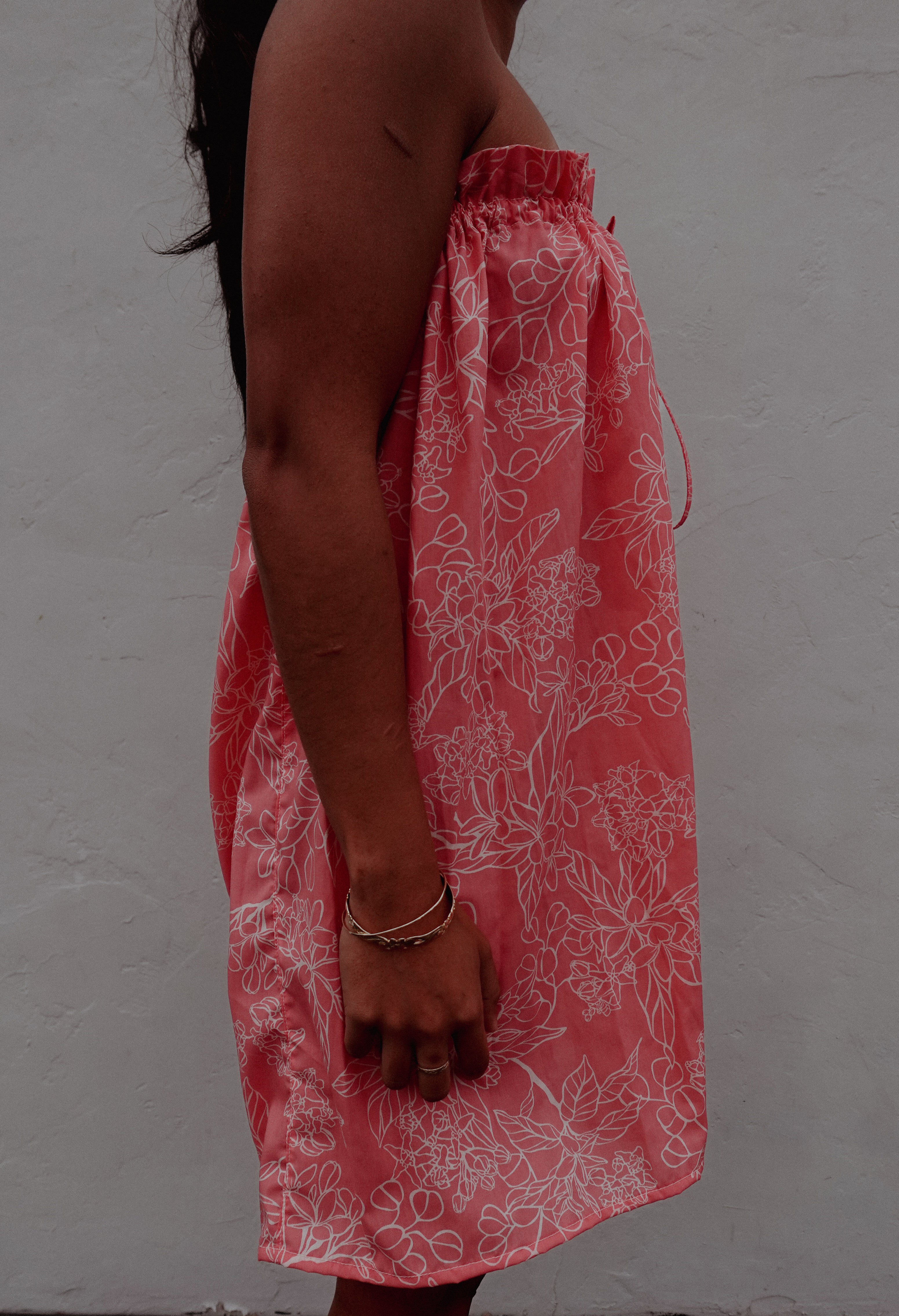 Gabby Mini Dress in Pink Flora