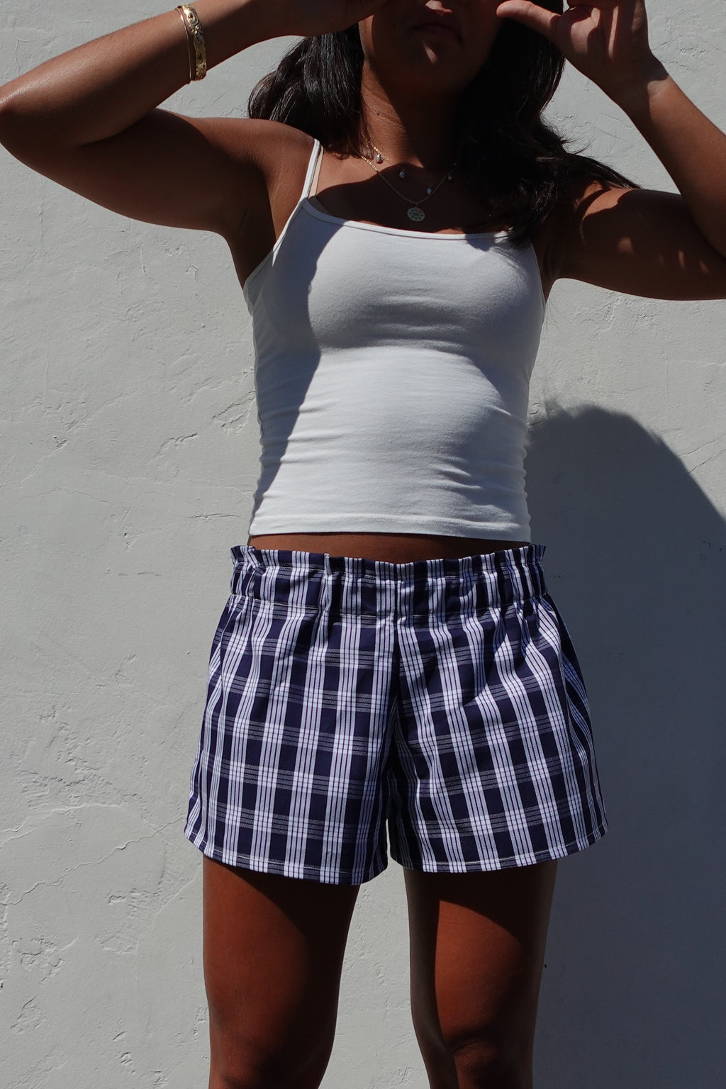 Navy Mini Shorts