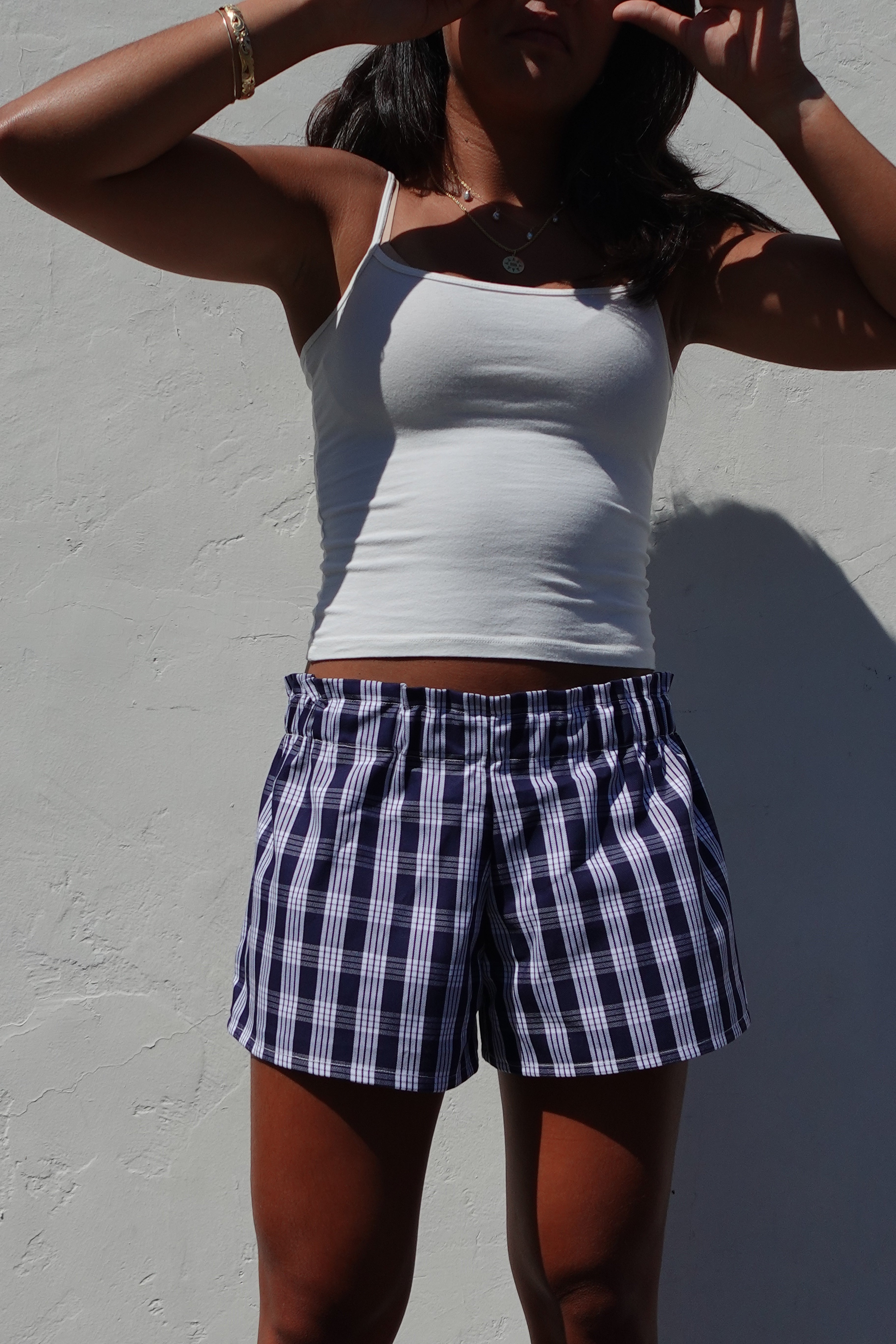 Navy Mini Shorts