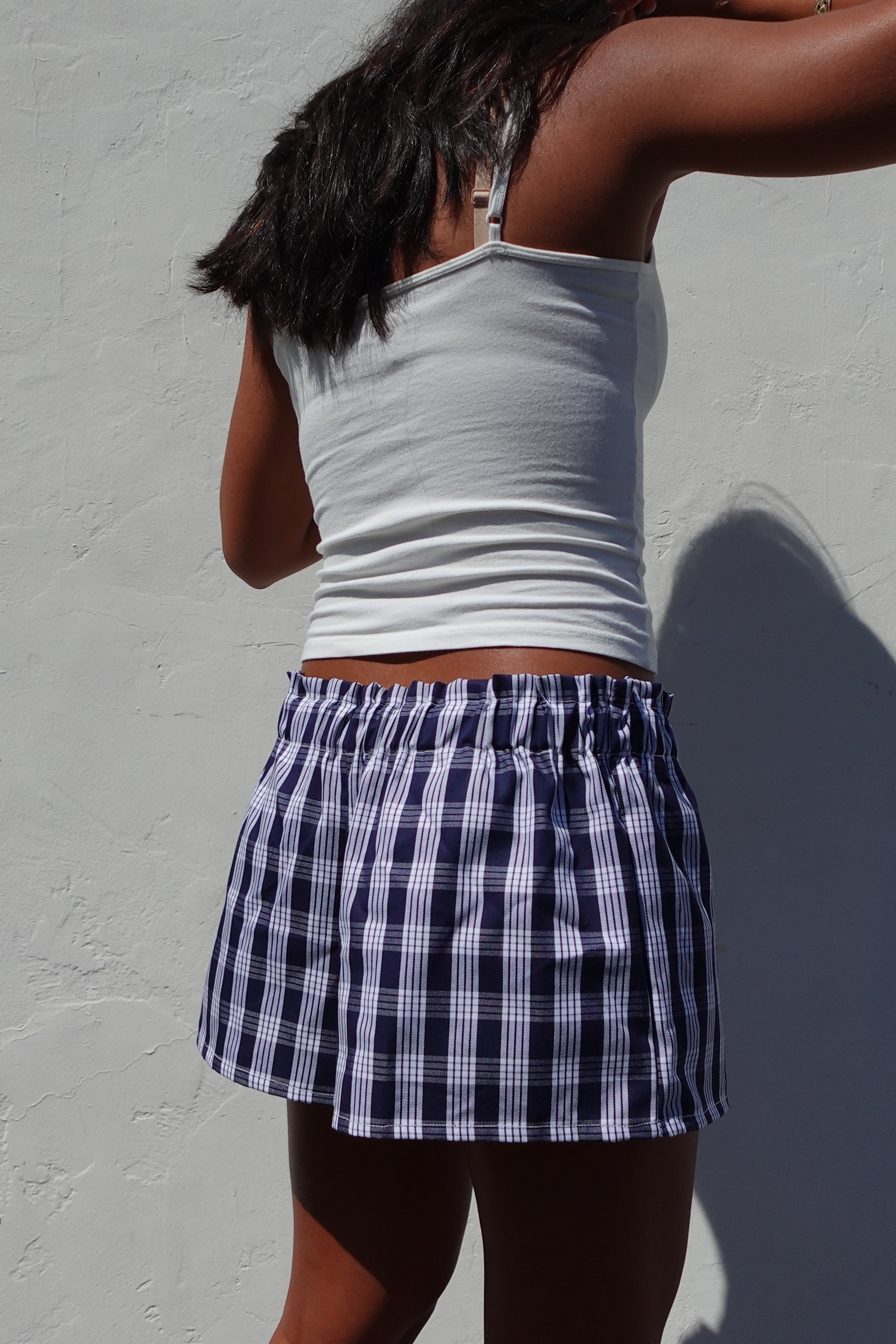 Navy Mini Shorts