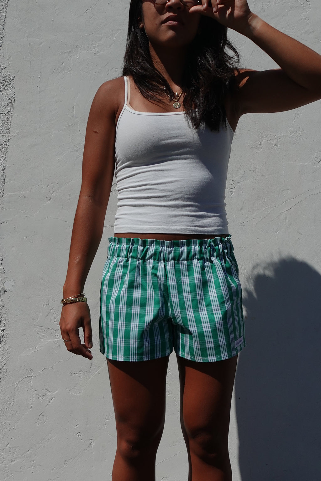 Green Bottles Mini Shorts