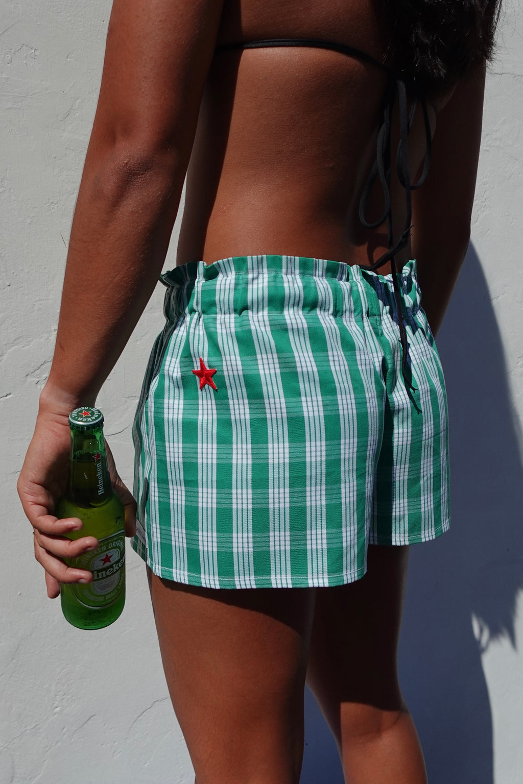 Green Bottles Mini Shorts