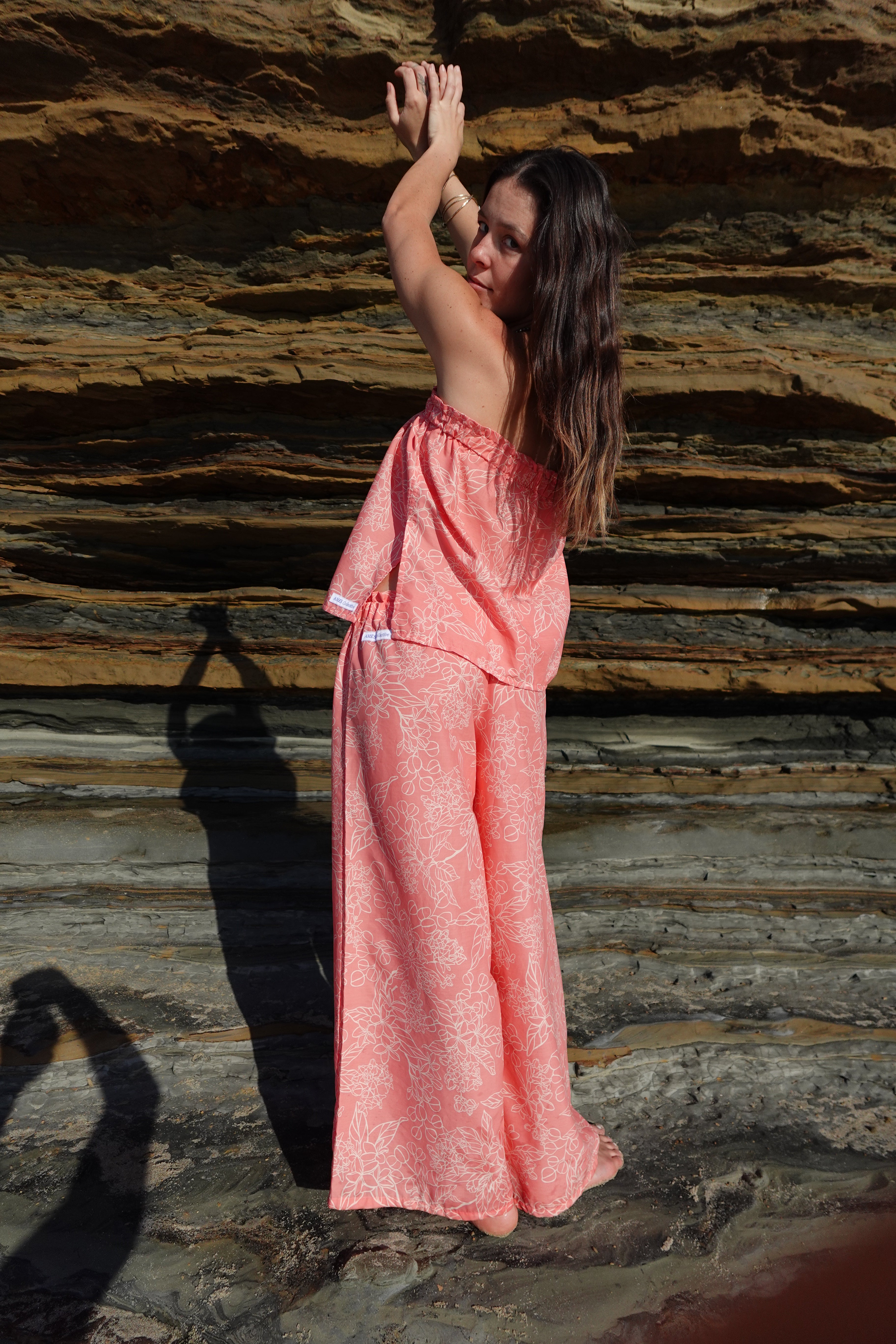 Kamana Pant Set in Pink