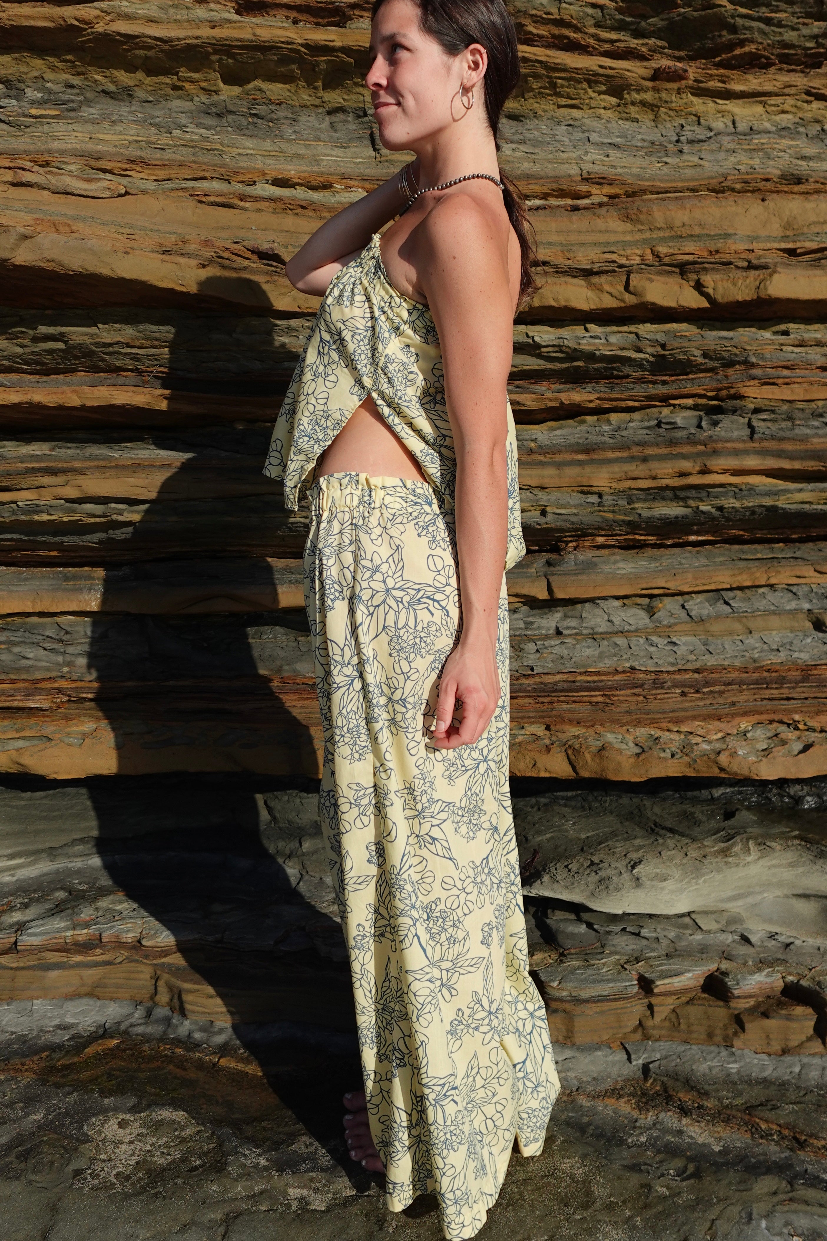 Kamana Pant Set in Yellow