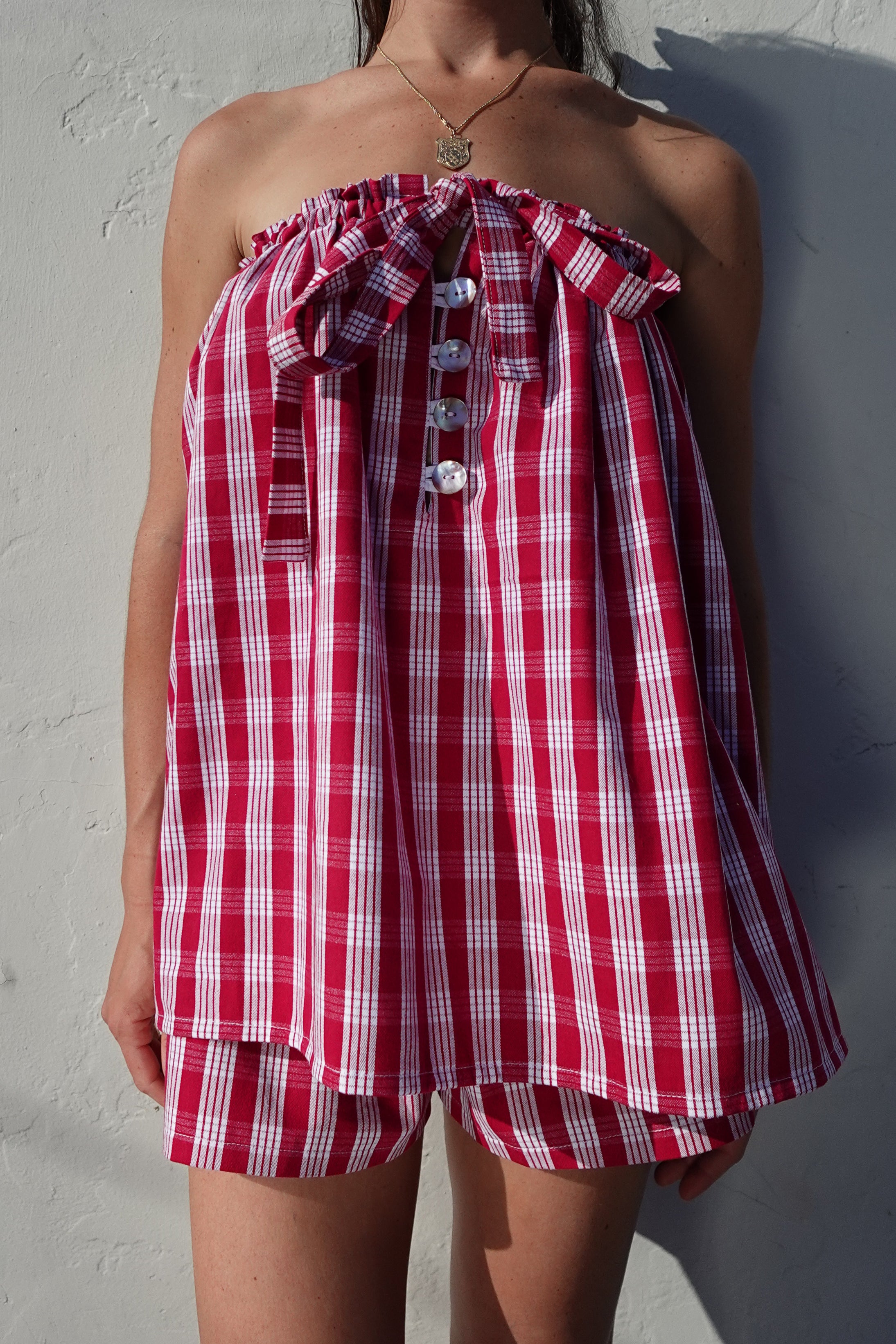 Gabby Dress Set in Wine