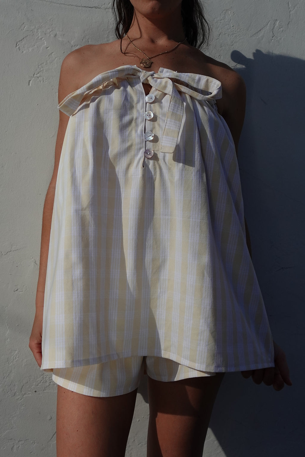 Gabby Dress Set in Butter Yellow