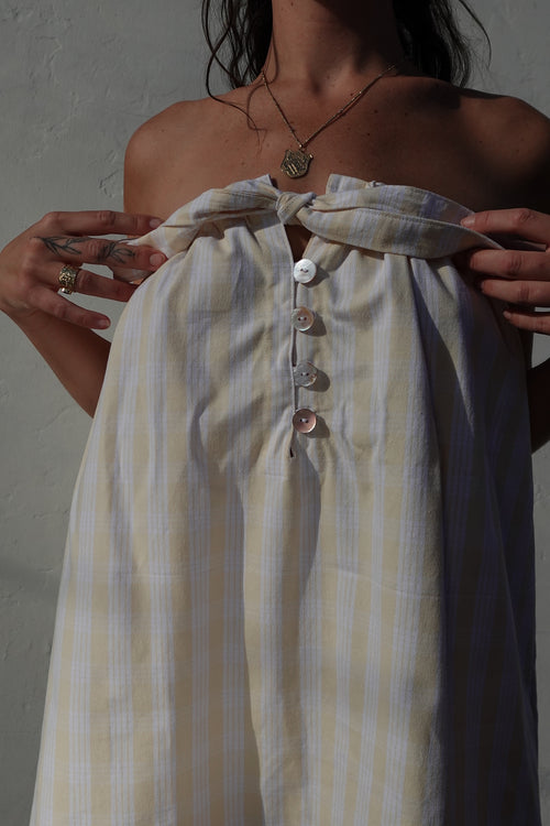 Gabby Dress Set in Butter Yellow