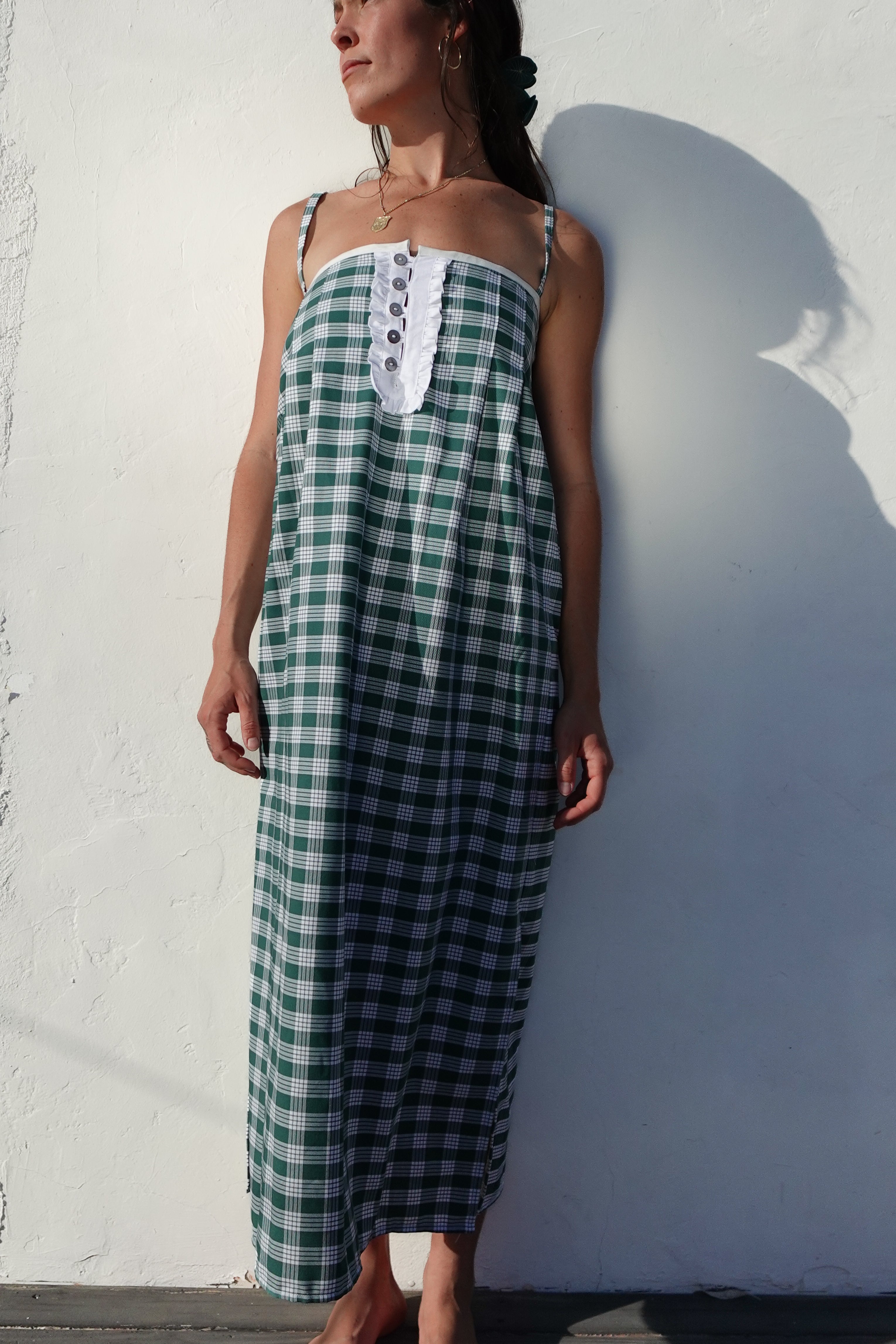 LUXE Green Palaka Maxi