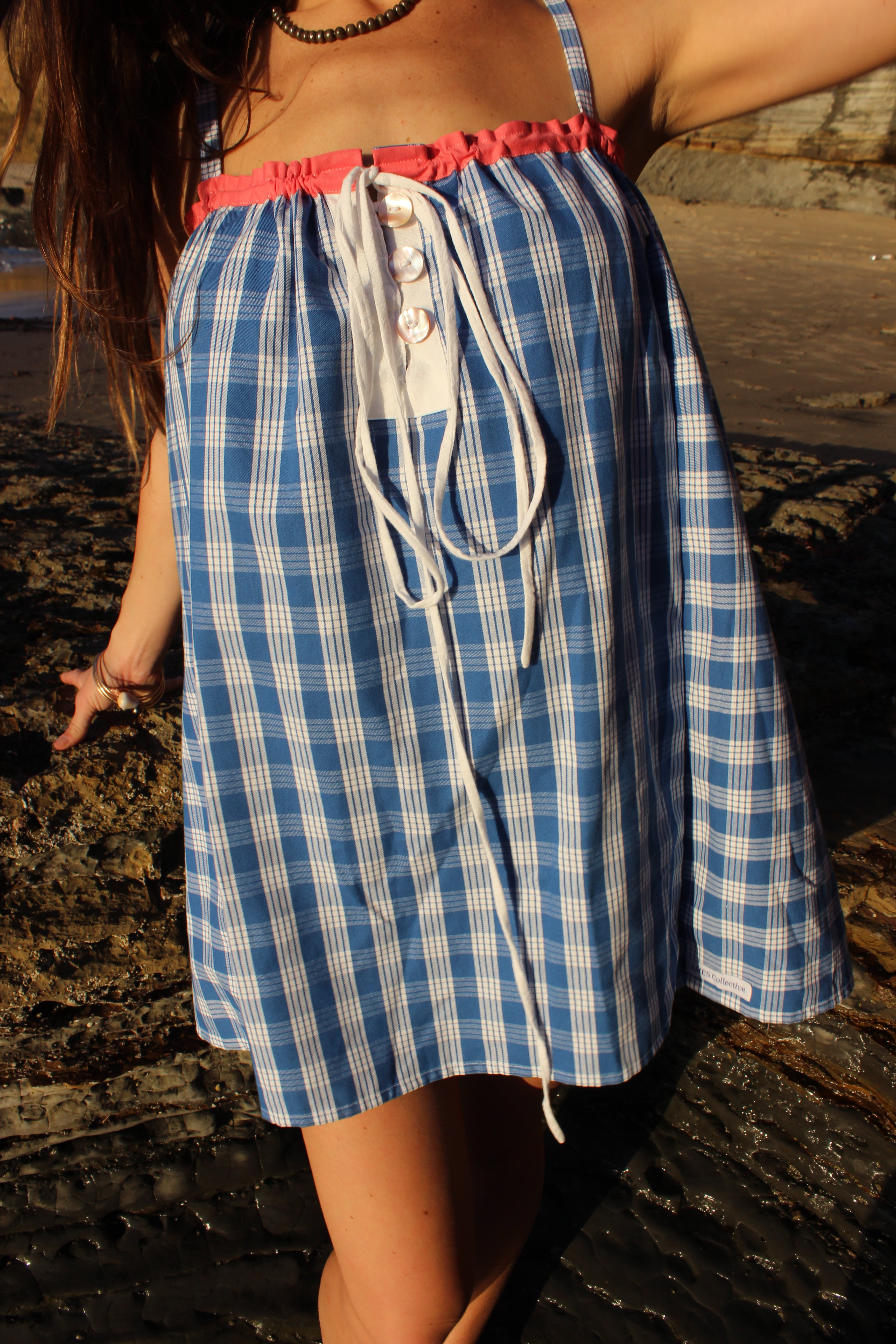 LUXE Royal Palaka Mini Dress AMES Collective LUXE Royal Palaka Mini Dress AMES Collective