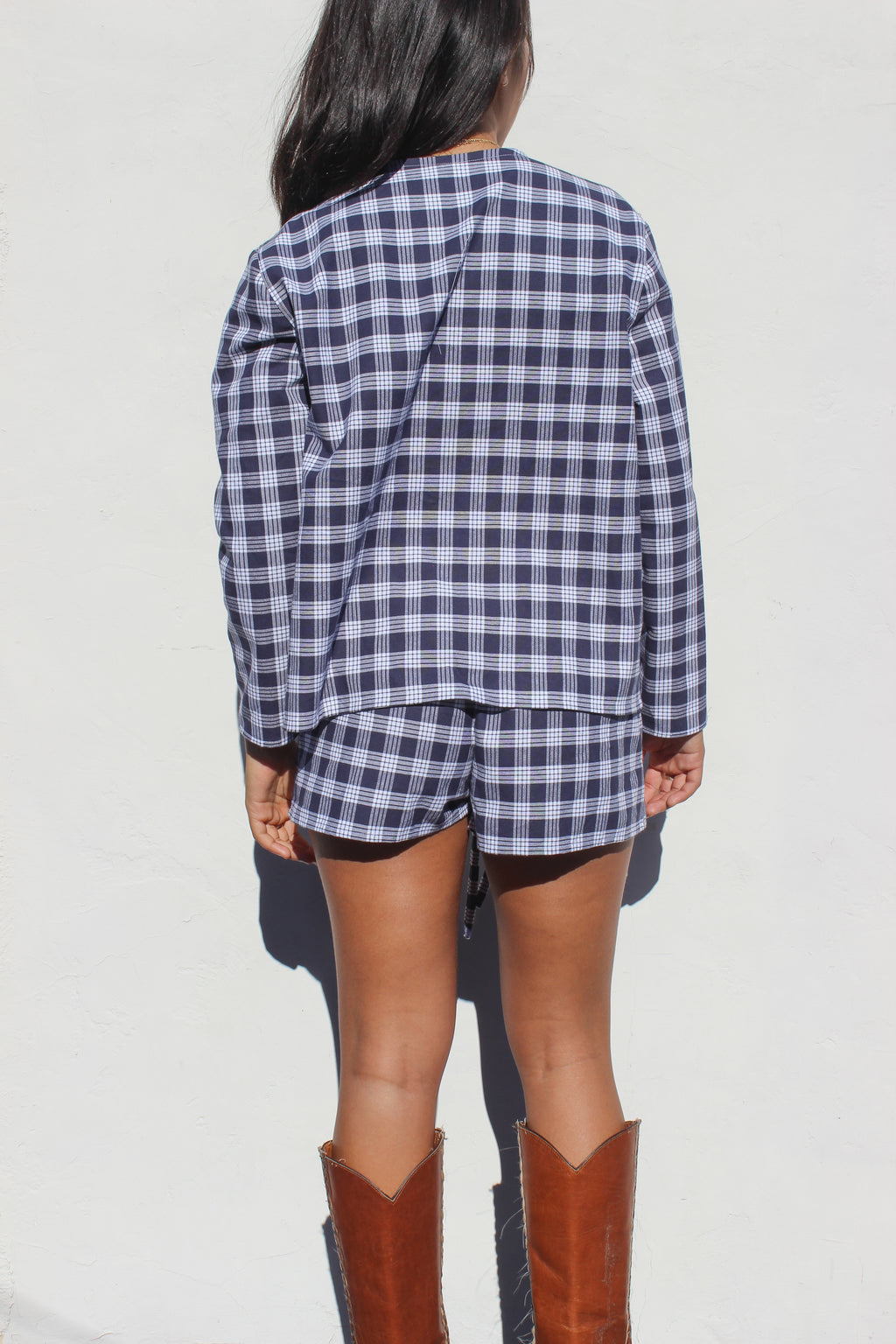 Kaia Long Sleeve Set in Navy Blue