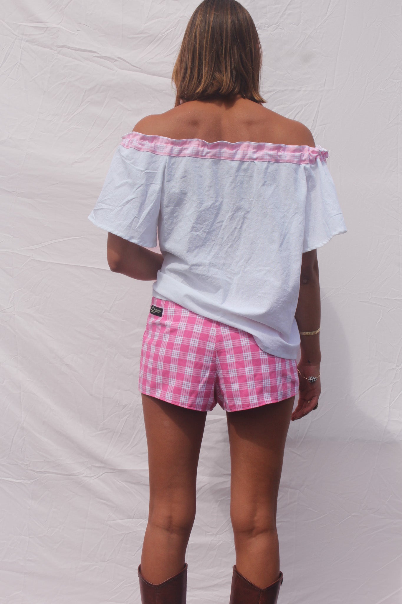 Pink Palaka Blouse