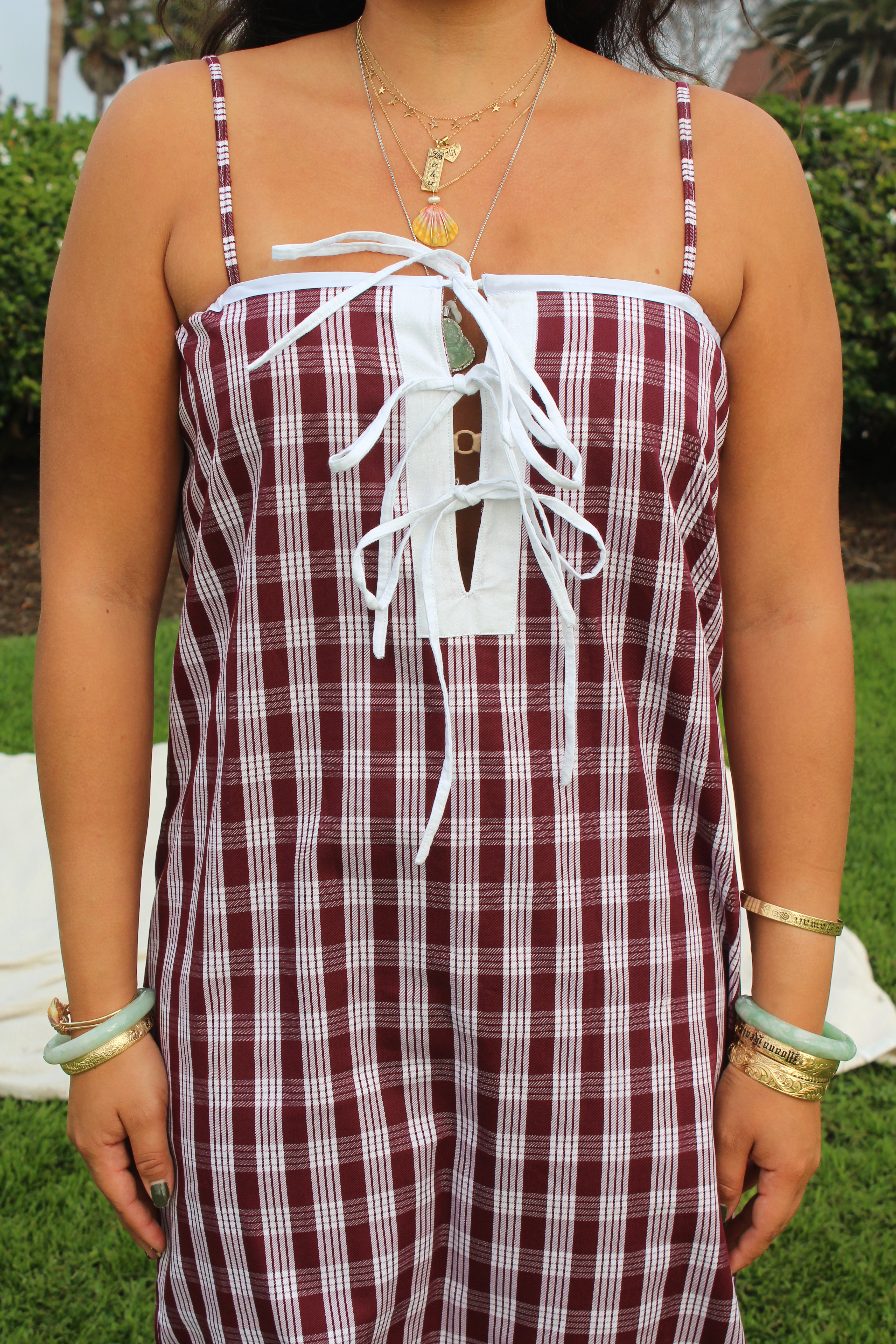 Huilee Maxi Dress in Burgundy