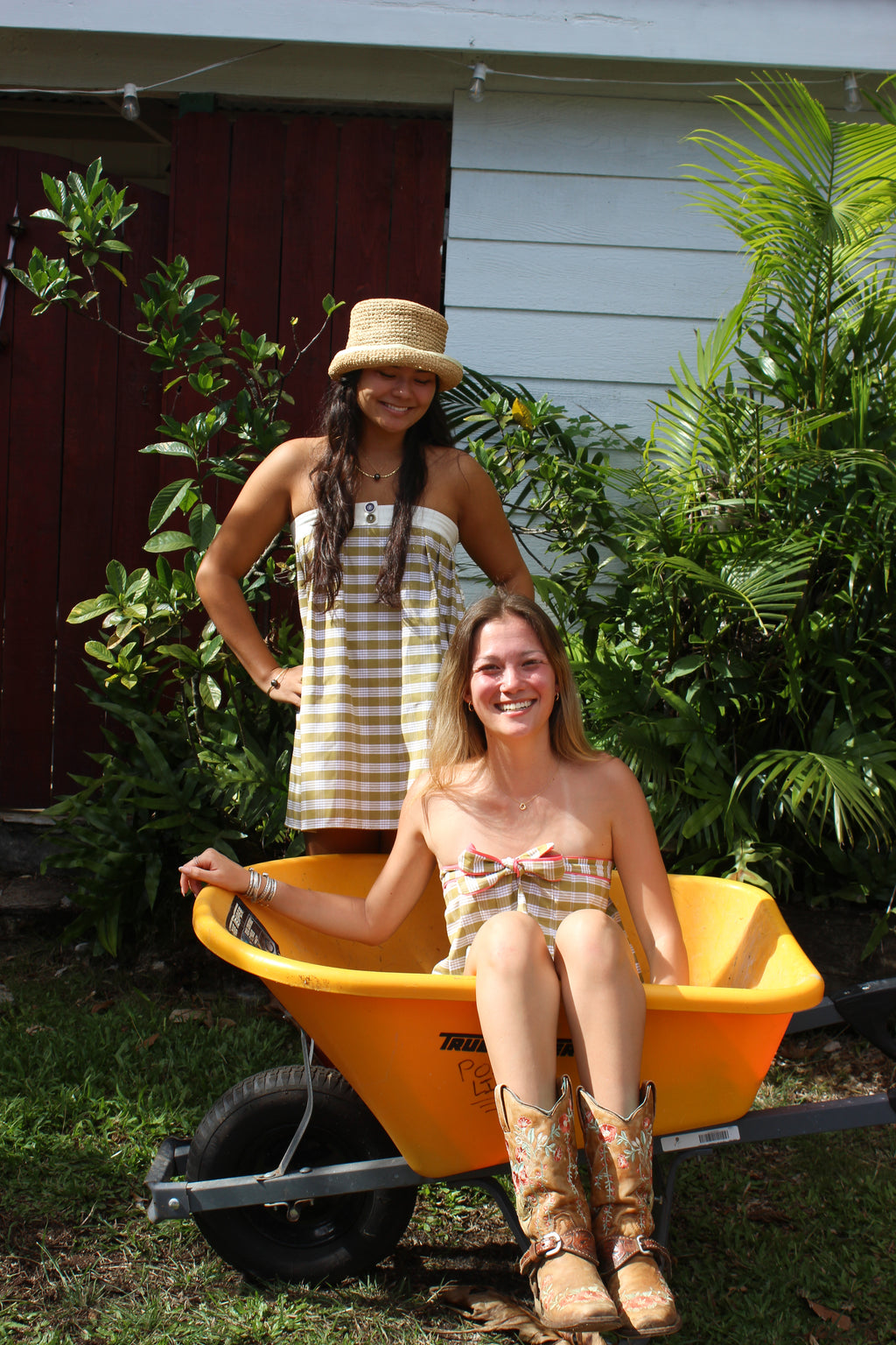 Crazy Buttons Palaka Mini Dress