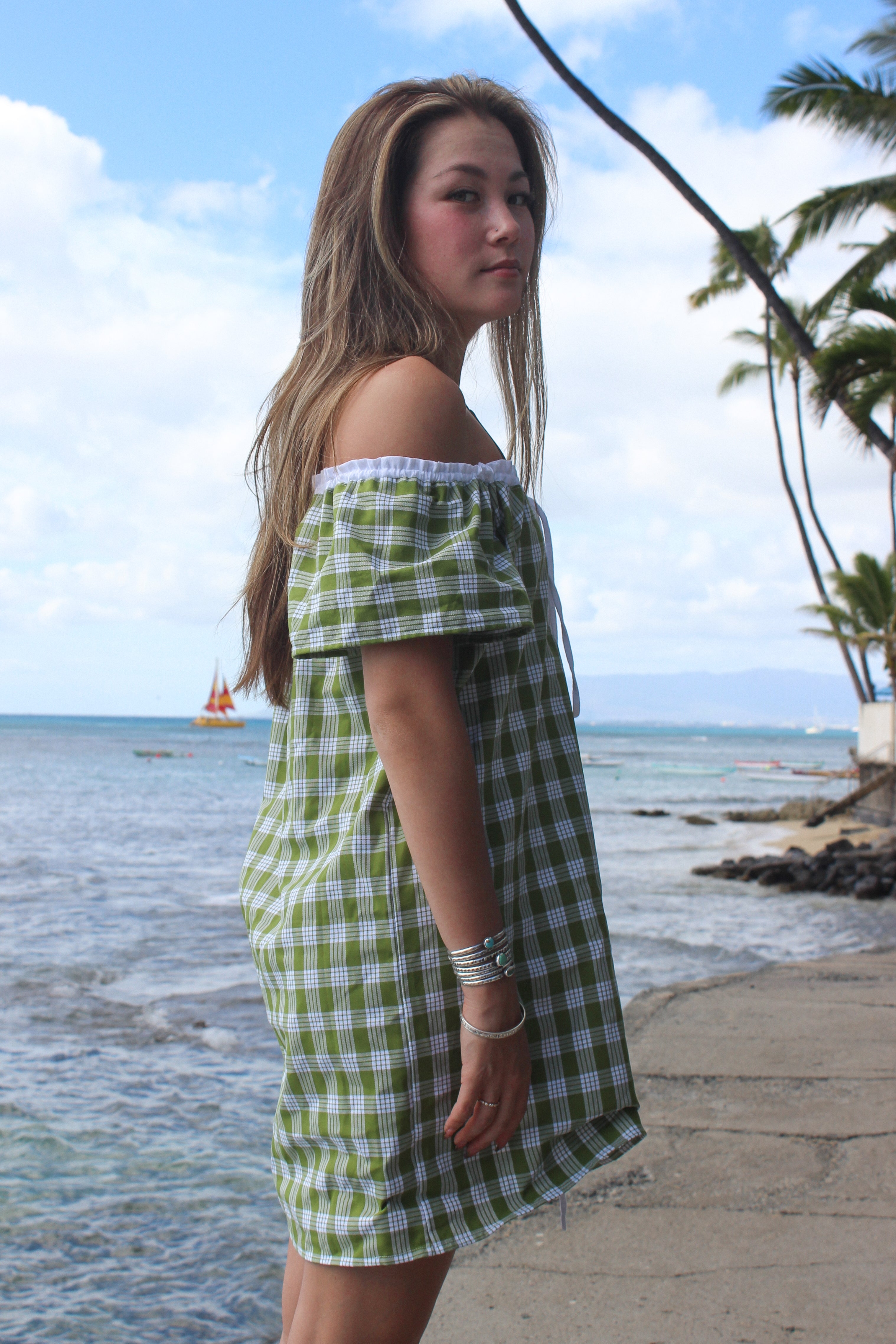 Malia Dress in Fern