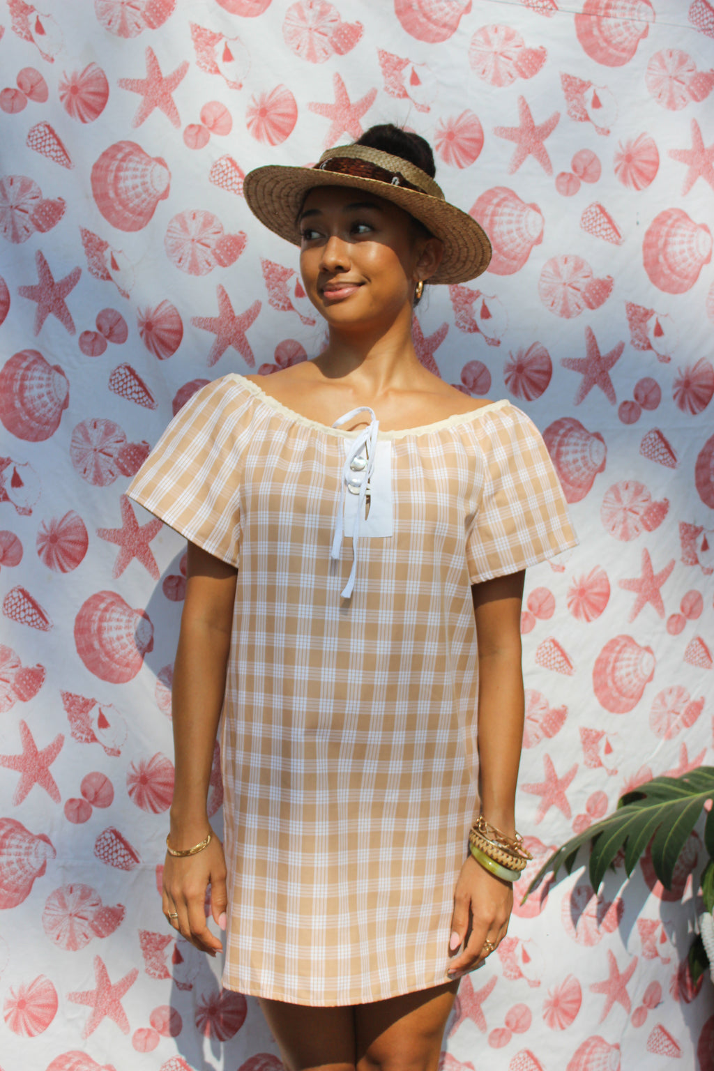 Malia Dress in Beige