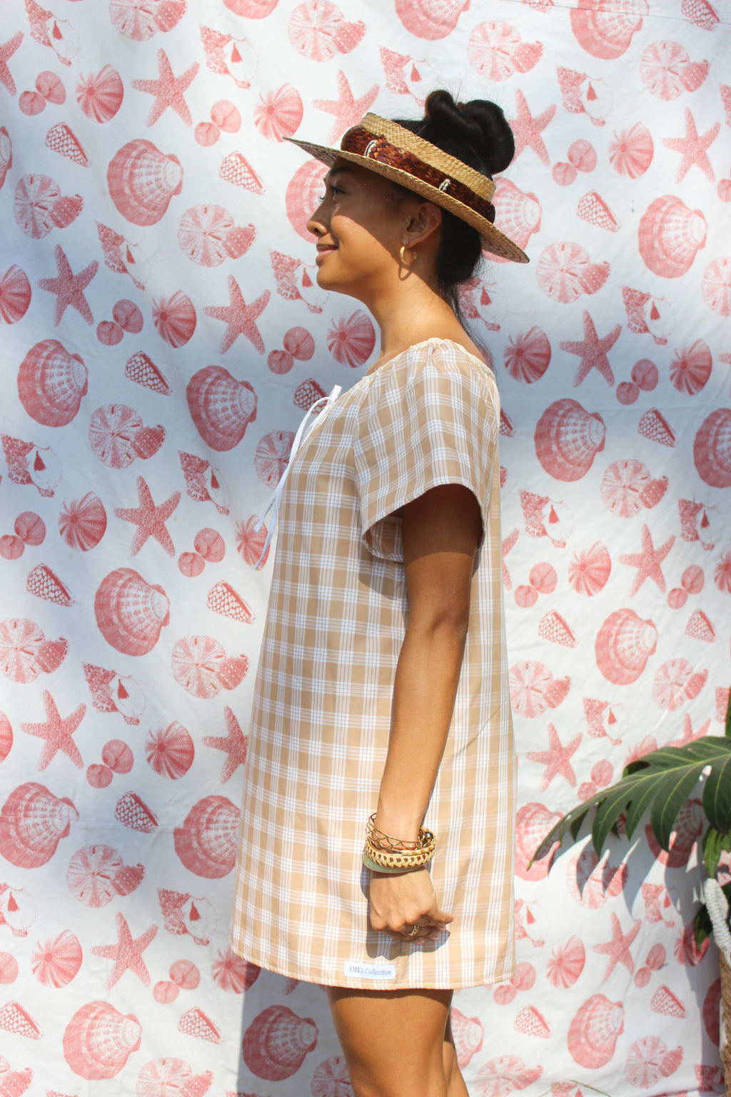 Malia Dress in Beige