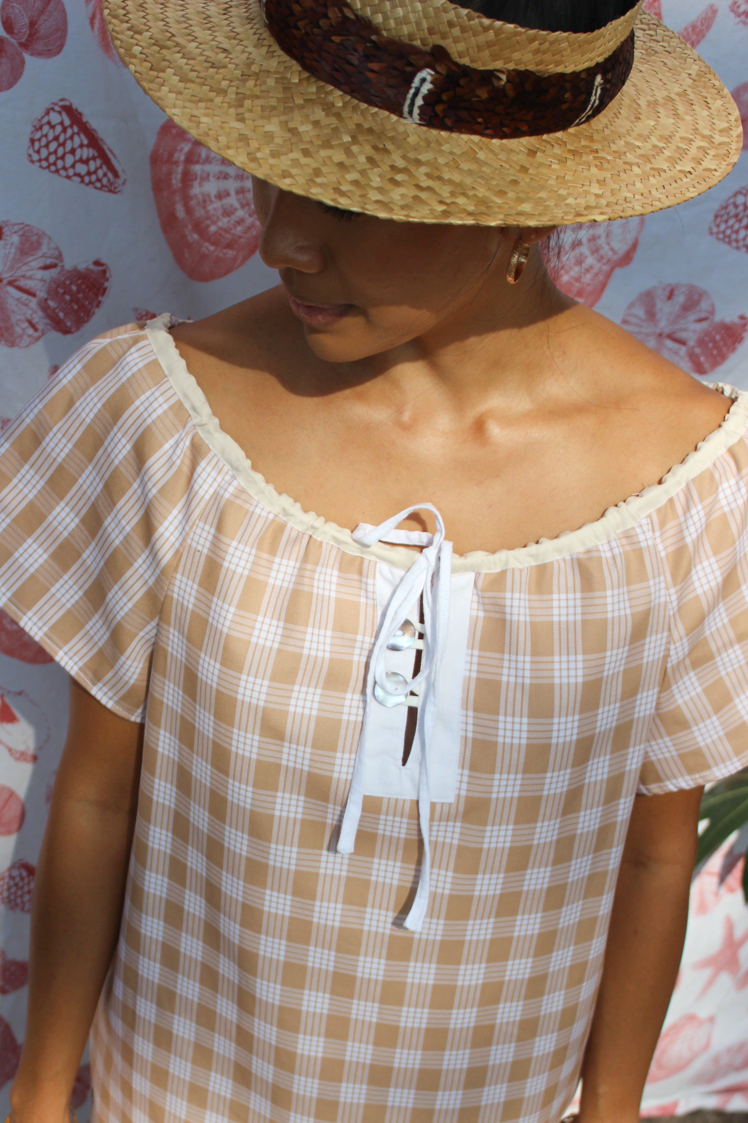 Malia Dress in Beige