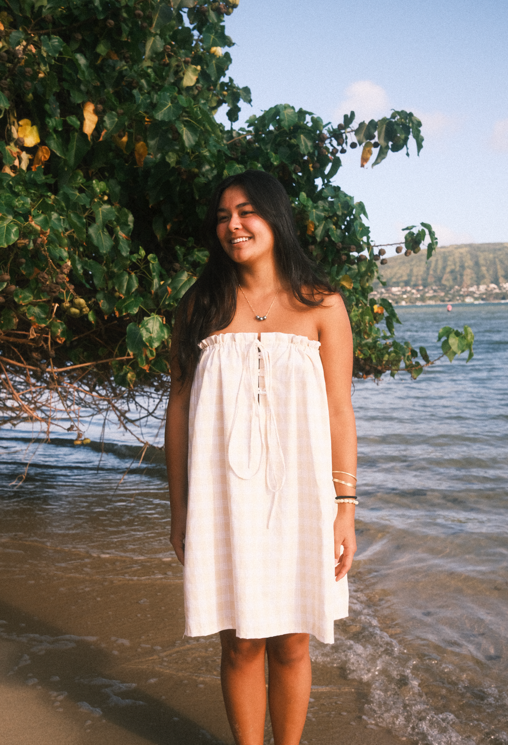 Gabby Mini Dress in Butter Yellow